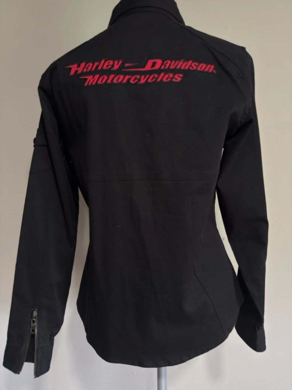 Harley-Davidson Black Women's Utility Jacket with Zip Chest Pocket